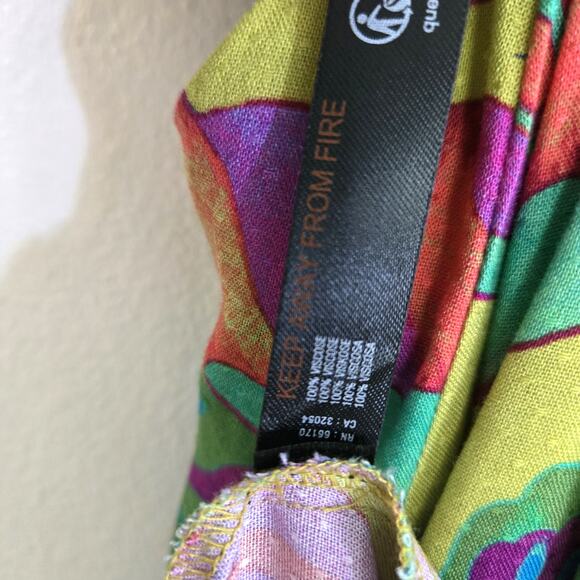 Anthropologie The Piper Bandeau Maxi Dress Size XXS Green Butterfly Print - Picture 9 of 9